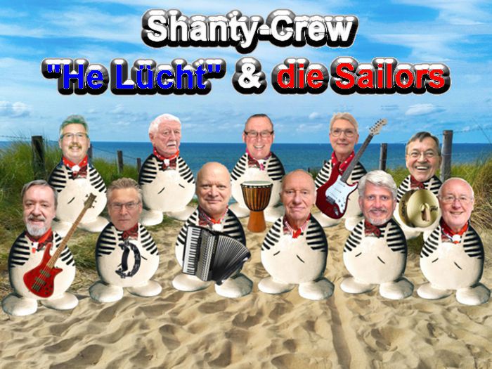 Der Show- und Shanty Chor &bdquo;He Lücht&rdquo; & die Sailors aus Hamburg - Gruppenfoto