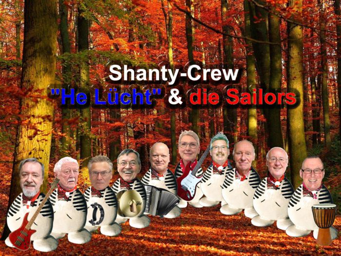 Der Show- und Shanty Chor &bdquo;He Lücht&rdquo; & die Sailors aus Hamburg - Gruppenfoto